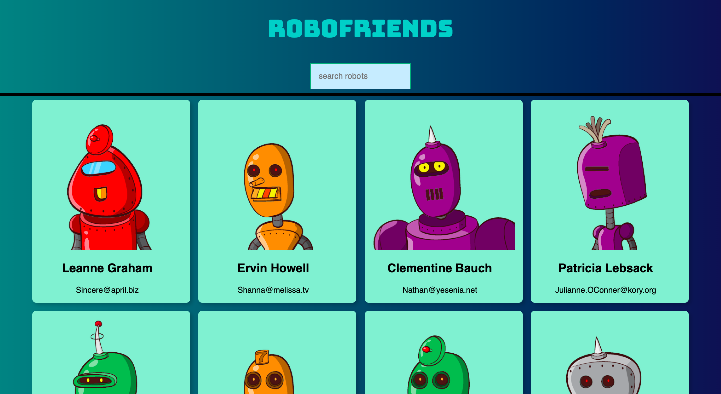 Robofriends Project Image